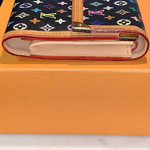 LOUIS VUITTON TAKASHI MURAKAMI WALLET LIMITED EDITION BLACK MONOGRAM VINTAGE - Picture 10 of 16